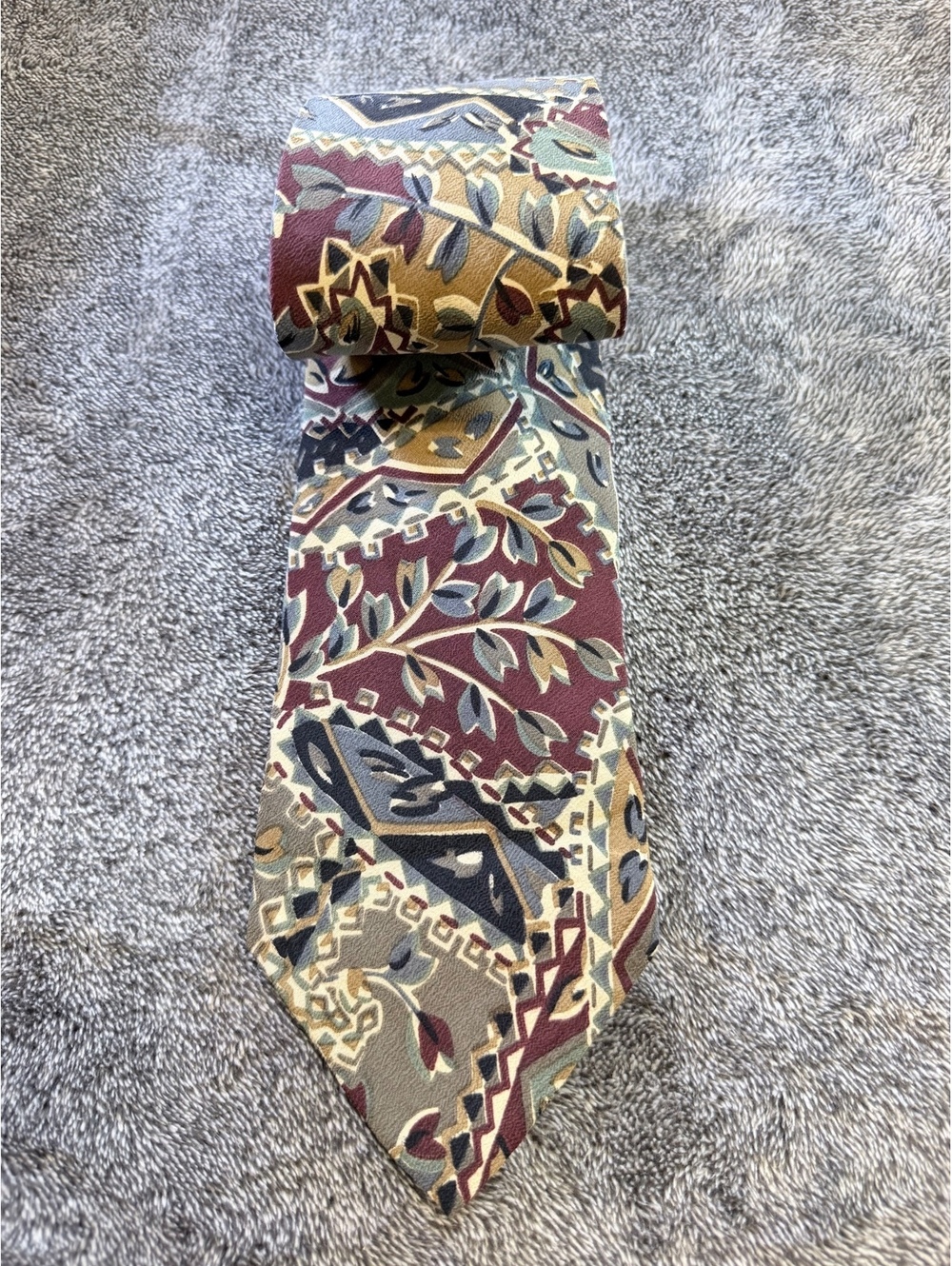 Tango by Max Raab Men's Abstract Pattern Silk Tie